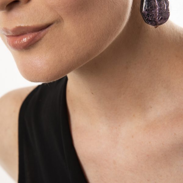 adriana galli bijoux pendenti in resina viole