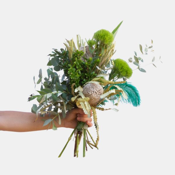 Bouquet verde fioreria cuccagna. a domicilio con cosaporto.