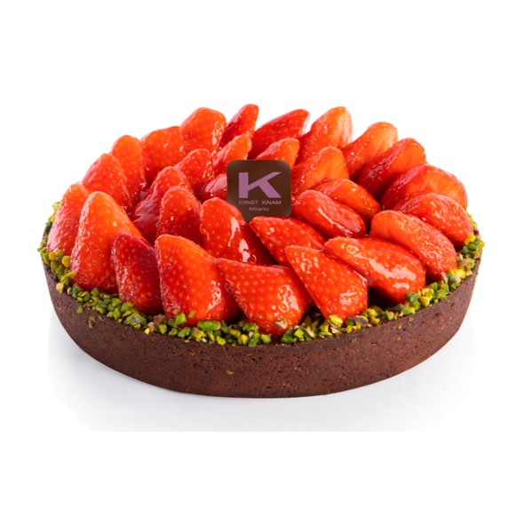 torta fondo nero con fragole knam e cosaporto