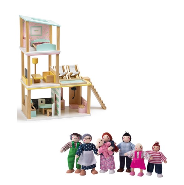 casa modulare + set famiglia eurekakids e cosaporto