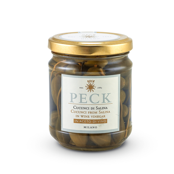 Cucunci di Salina in aceto di vino Peck consegna a domicilio con Cosaporto