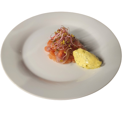 Carpaccio di salmone marinato Golinos consegna a domicilio con Cosaporto