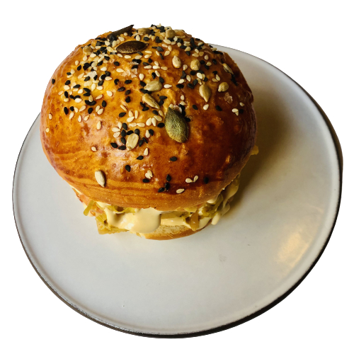 Bun con burger di ceci 28 Posti consegna a domicilio con Cosaporto