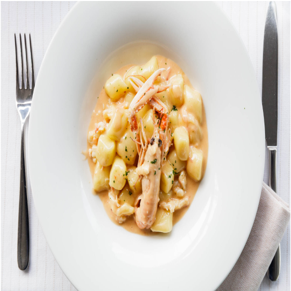 Gnocchi di patate dell'Osteria agli scampi 1