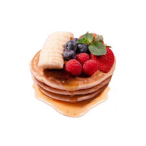 Pancakes proteici vegani Sanamente ideali con una pokè consegna a domicilio con Cosaporto