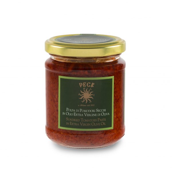 Polpa di pomodori secchi in olio evo Peck consegna a domicilio con Cosaporto