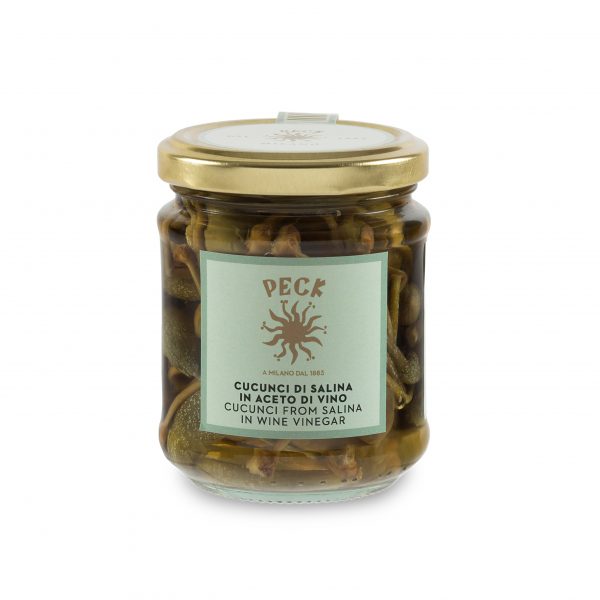 Cucunci di Salina in aceto di vino Peck consegna a domicilio con Cosaporto