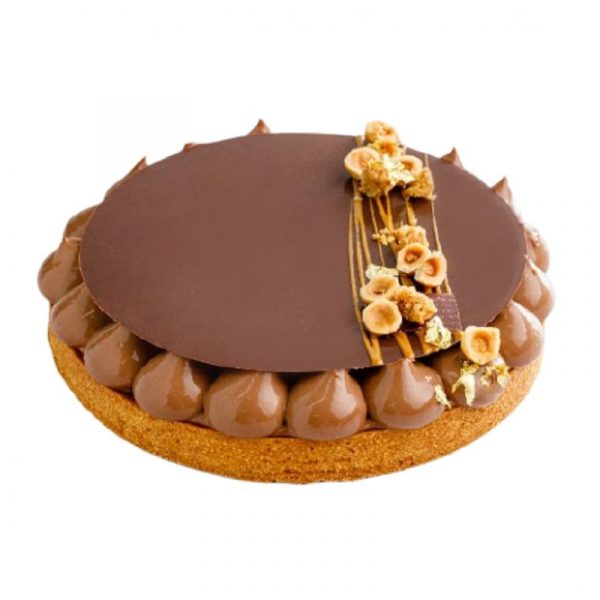 Crostata con crema di gianduja e nocciole Bompiani consegna a domicilio con Cosaporto