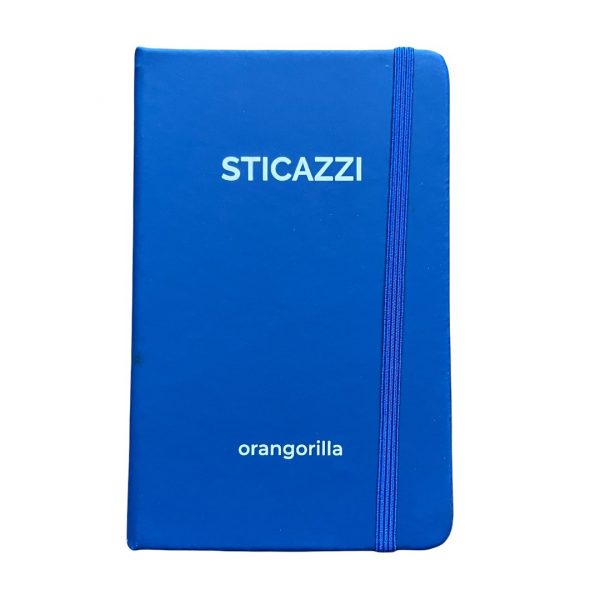 Quaderno con copertina "sticazzi" Orangorilla Consegna a domicilio con Cosaporto