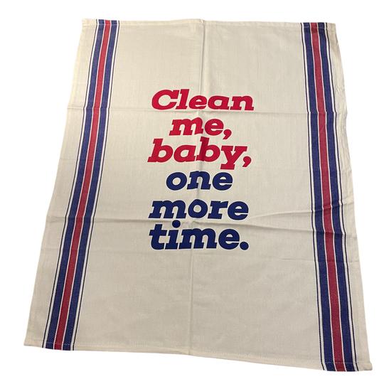 Strofinaccio da cucina "Clean Me Baby One More Time" La Cantina di Franco Consegna a domicilio con Cosaporto.it