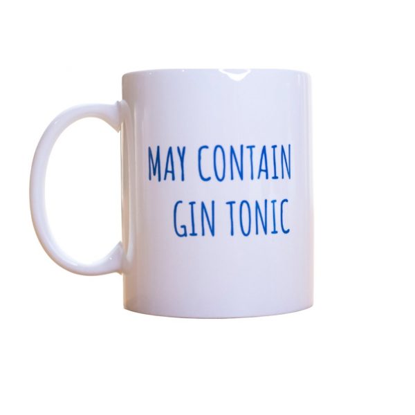 Tazza "May contain gin tonic" Orangorilla Consegna a domicilio con Cosaporto