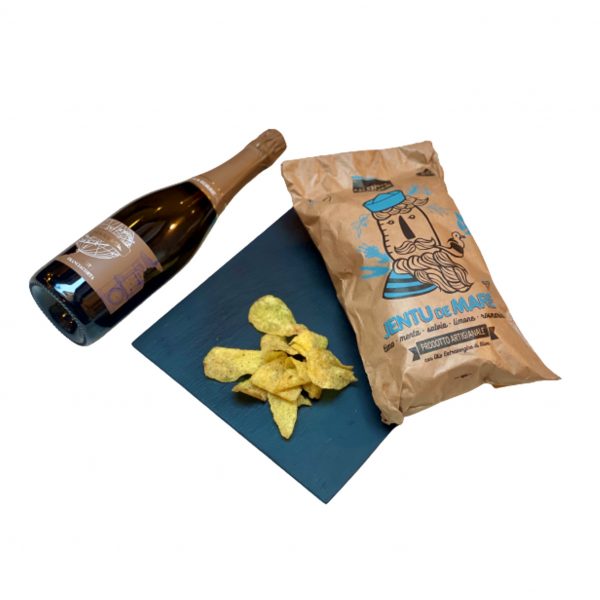 Box Aperitivo Chips e Franciacorta Chiù consegna a domicilio con Cosaporto