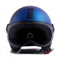 Casco DEMI JET FGTR Classic Blu Opaco Nero Momodesign consegna a domicilio con Cosaporto