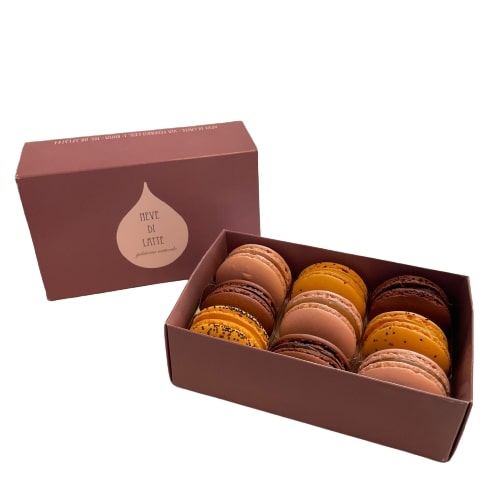 Macarons assortiti Neve di Latte consegna a domicilio con Cosaporto