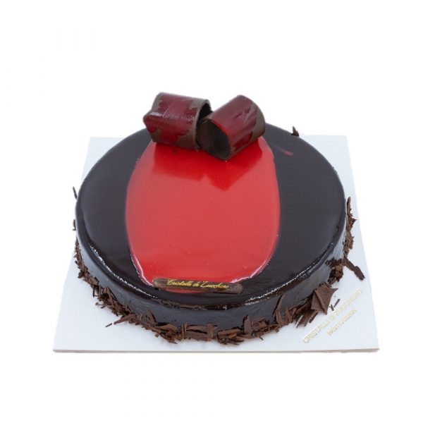 Torta Guanaja & Lamponi Cristalli di Zucchero consegna a domicilio con Cosaporto.it