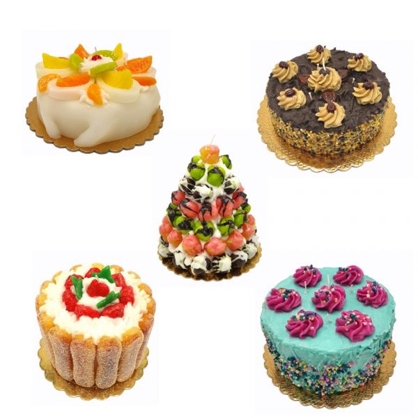 Candele a forma di torta STRIPEYOU Consegna a domicilio con cosaporto