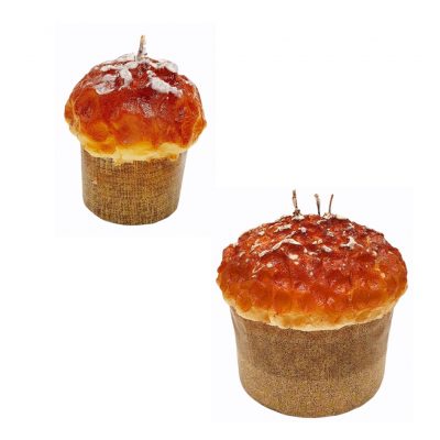 Candela a forma di Panettone STRIPEYOU consegna a domicilio con Cosaporto