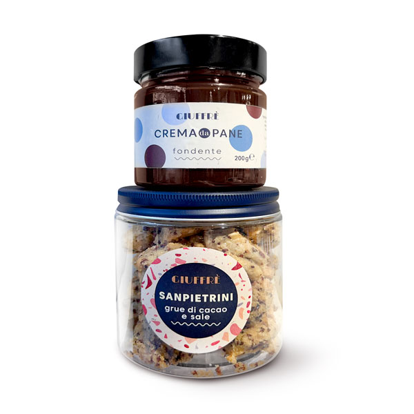 Combo Biscotti "Sanpietrini" a scelta e Crema da pane Giuffrè consegna a domicilio con cosaporto