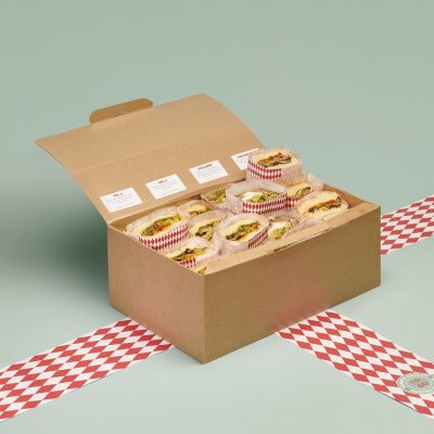 Box "Veg" - 16 mezzi panini Catering Giusto consegna a domicilio con cosaporto