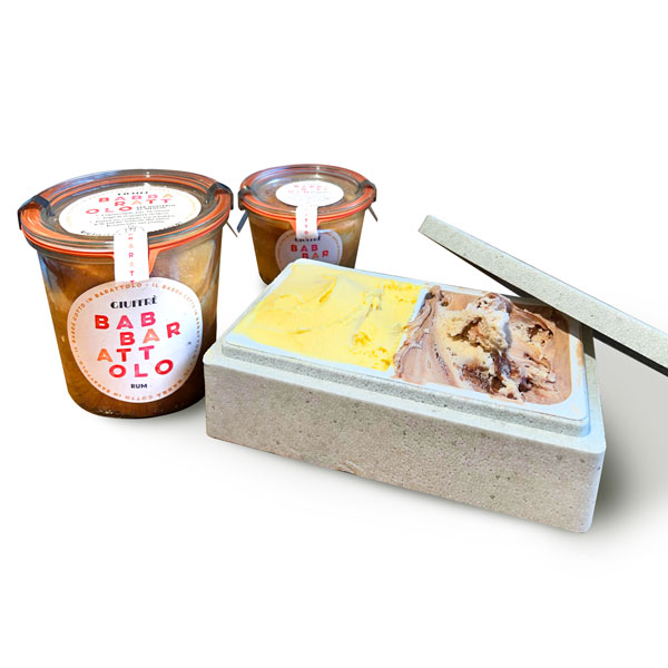 Combo Babbàrattolo e gelato - Gelateria Giuffrè consegna a domicilio con Cosaporto