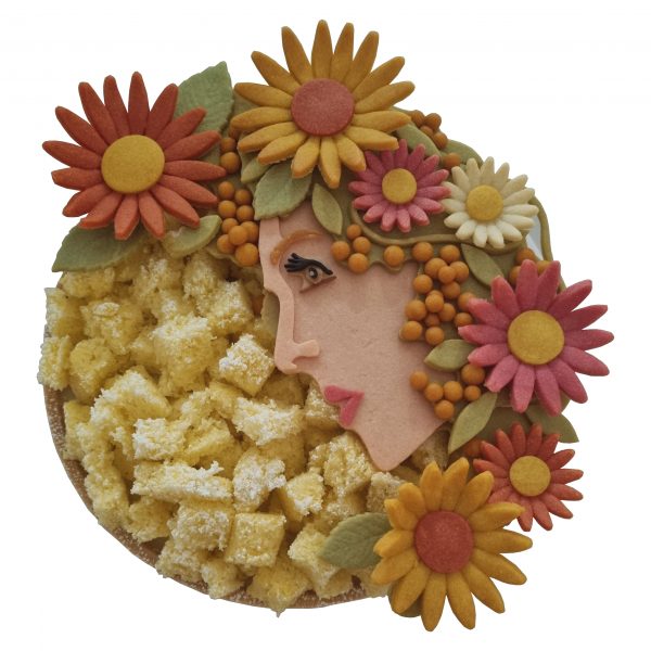 Crostata Mimosa - speciale 8 marzo - Strati Atelier consegna a domicilio con Cosaporto