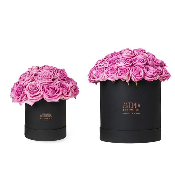 Flower Box "Portofino" bianca/nera Antonia Flowers consegna a domicilio con cosaporto