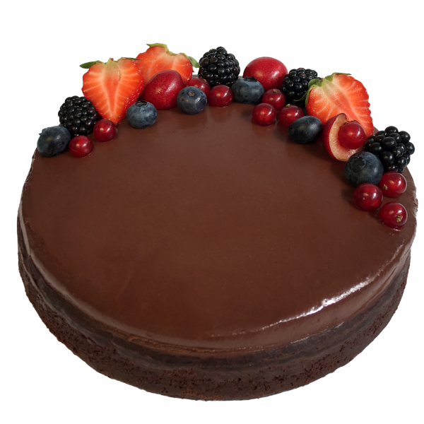 Torta di cioccolato fondente vegana - da 4 a 12 porzioni 1