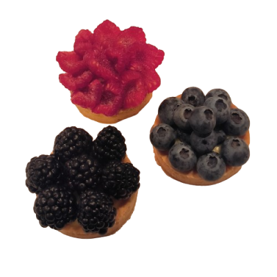 Tartelletta con lamponi more e mirtilli